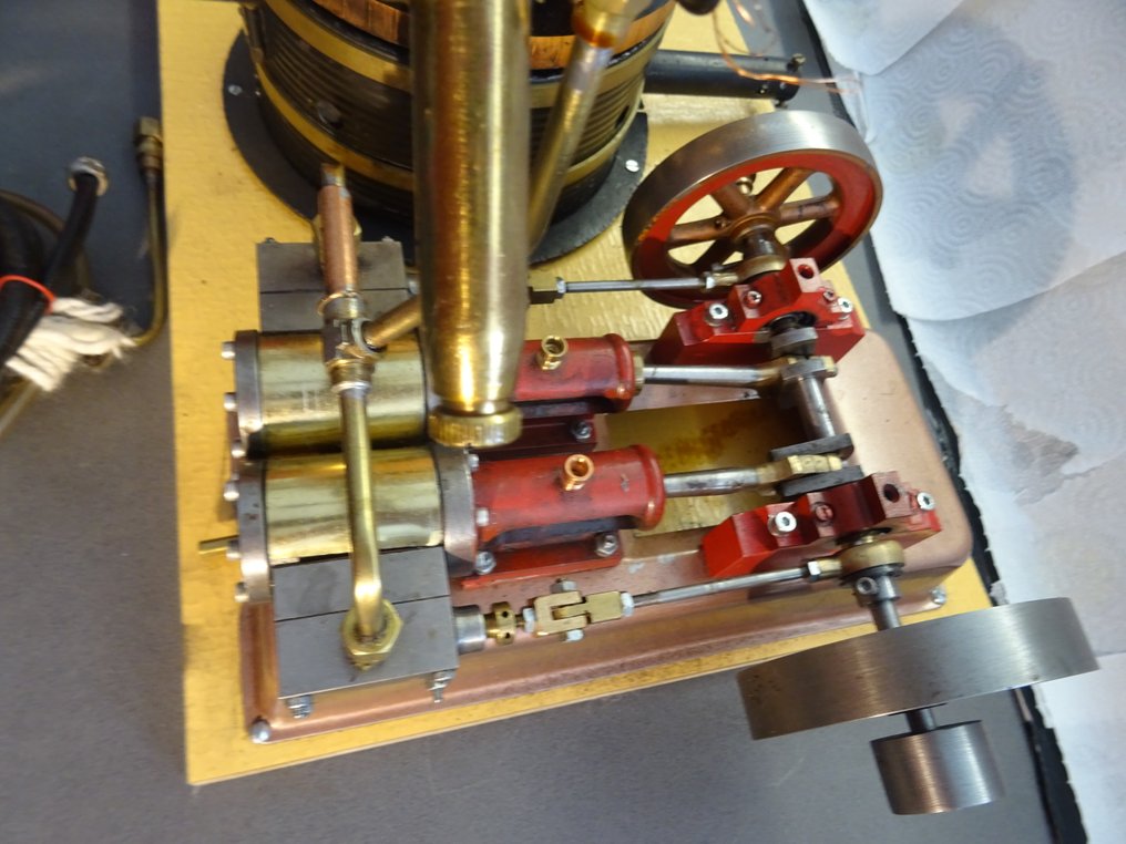 Steam engine - Krick Or Similar - Cast iron, Steel - Krick Victor Model Steam Engine With A Standing Boiler #4.3