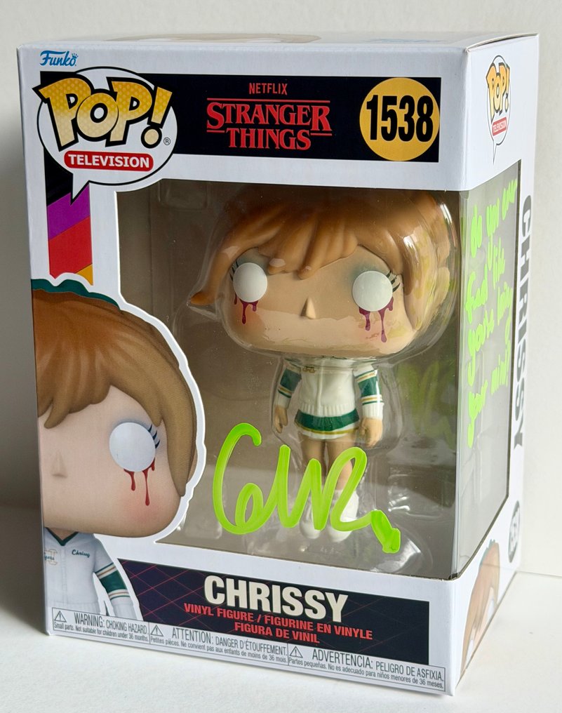 怪奇物語 - Grace Van Dien (Chrissy Cunningham) Funko Pop, signed + Certificate of Authenticity #1.0