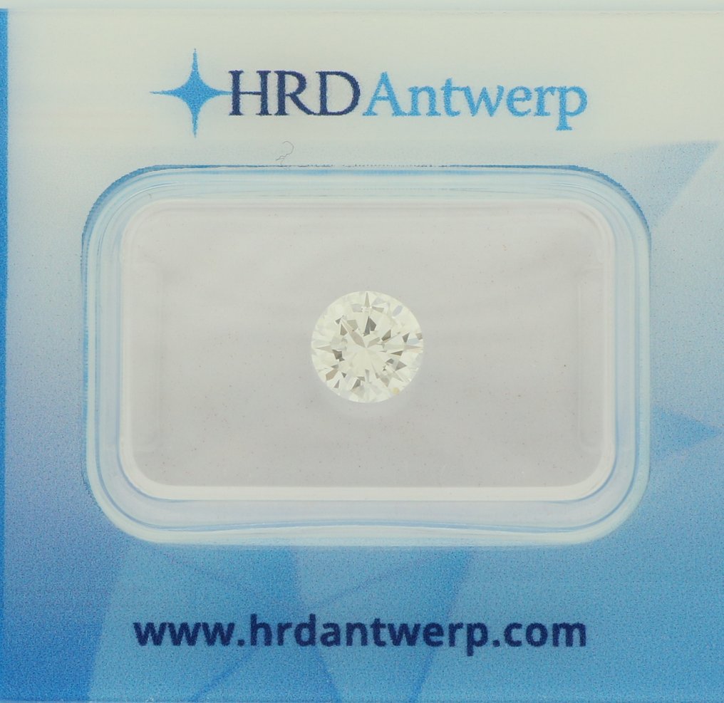1 pcs Διαμάντι  (Φυσικό)  - 0.94 ct - Στρογγυλό - D (άχρωμο) - VVS2 - HRD Αμβέρσας #1.0