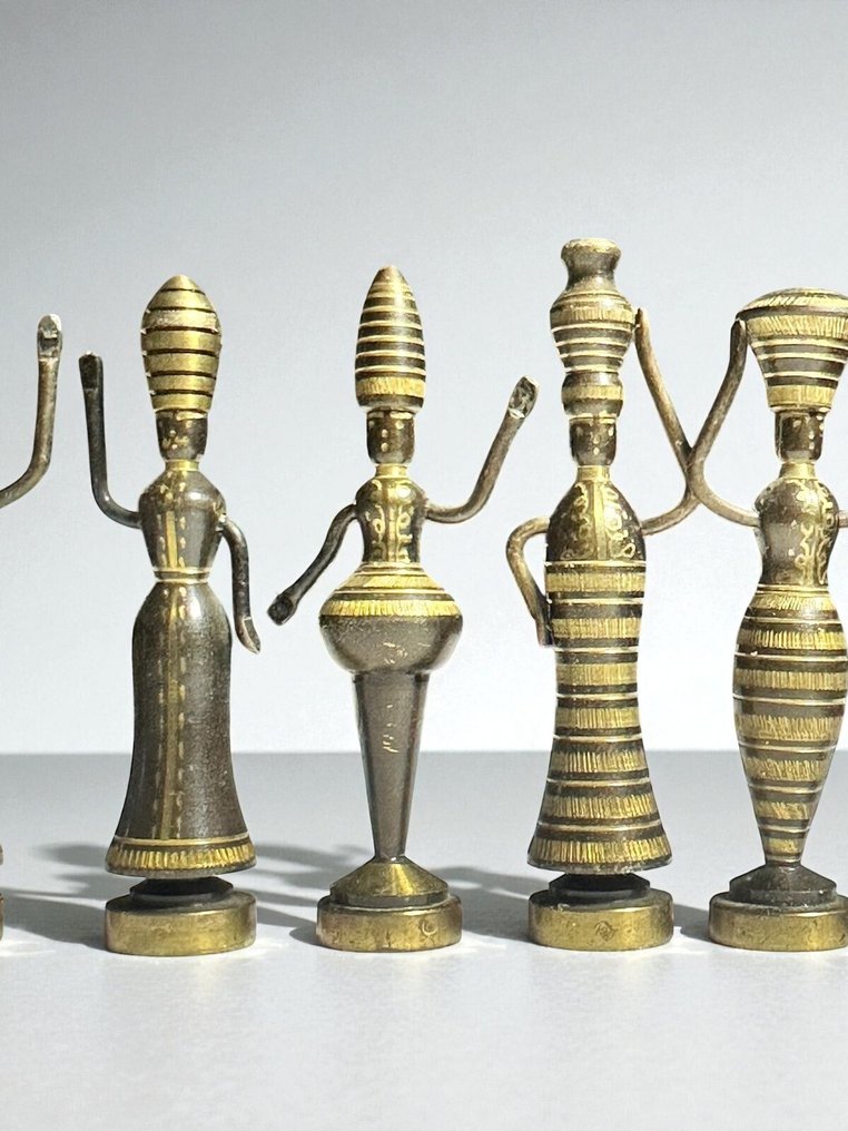 雕塑, Lot des danseurs de Teppich Isreal - 6 cm - 黄铜色 #3.2