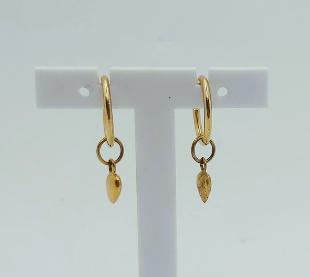 Nincs minimálár - Drop fülbevaló - 19,2 kt. Sárga arany #1.0