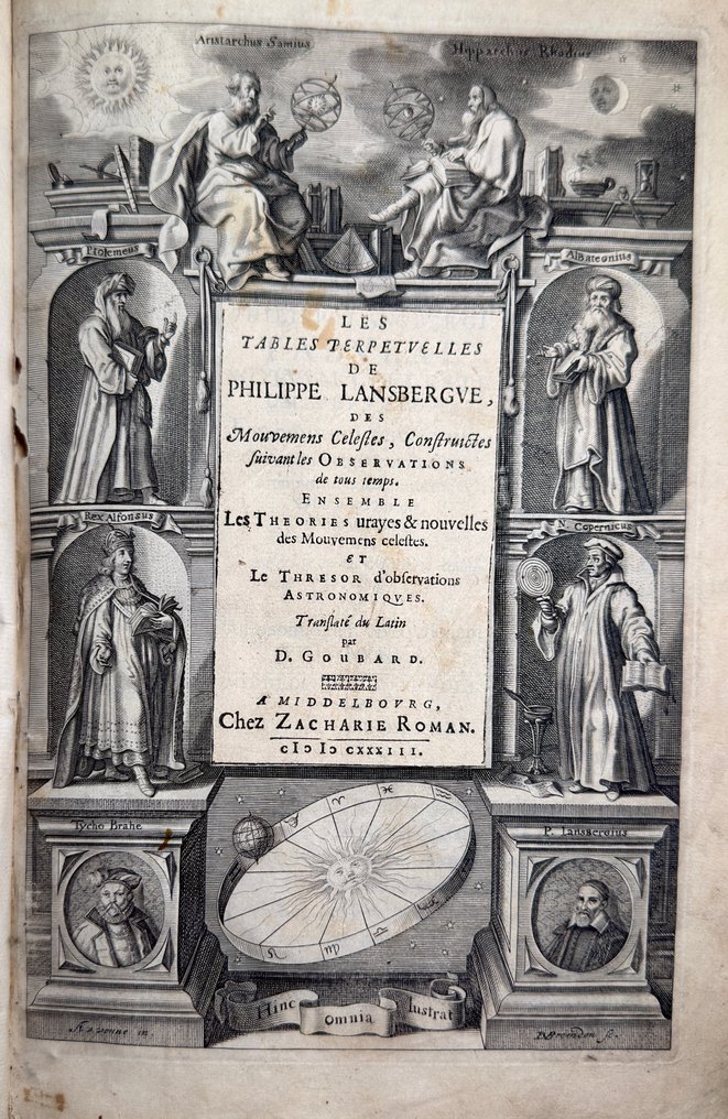 Philippe van Lansberge - (ASTRONOMY) Les Tables perpetuelles des mouvemens celestes - 1633 #1.0