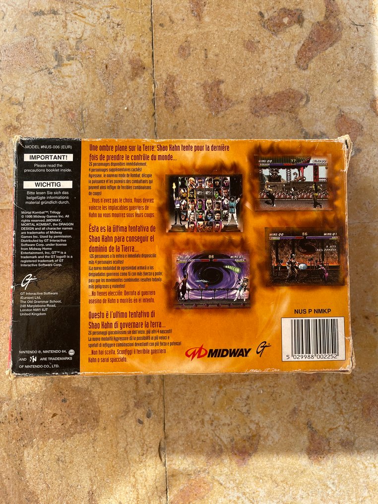 Nintendo - N64 - Mortal Kombat Trilogy - 电子游戏 - 带原装盒 #3.2