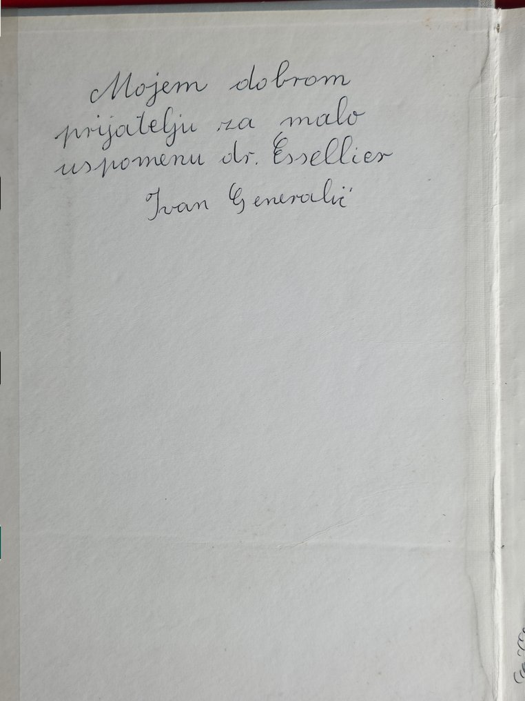 Dimitrije Bašičević / Ivan Generalic - Ivan Generalic [with original drawing, signed and dated] - 1962 #4.3