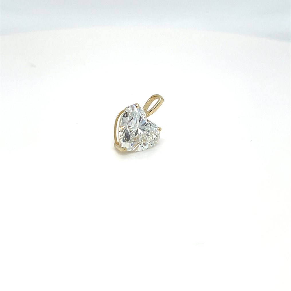 Zonder minimumprijs - Hanger - 14 karaat Geel goud - 2.04ct. tw. Diamant (Lab-grown) #2.1
