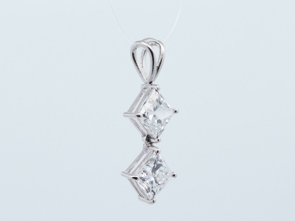 Ingen reservasjonspris - Anheng - 14 karat Hvitt gull -  1.66ct. tw. Diamant (Lab-dyrket) - Diamant #1.0