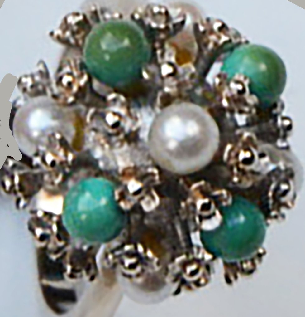 Ring - 22 kt. White gold #1.0