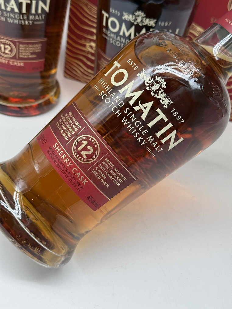 Tomatin 12 years old Sherry Cask  - 70cl - 3 bottiglie #1.0