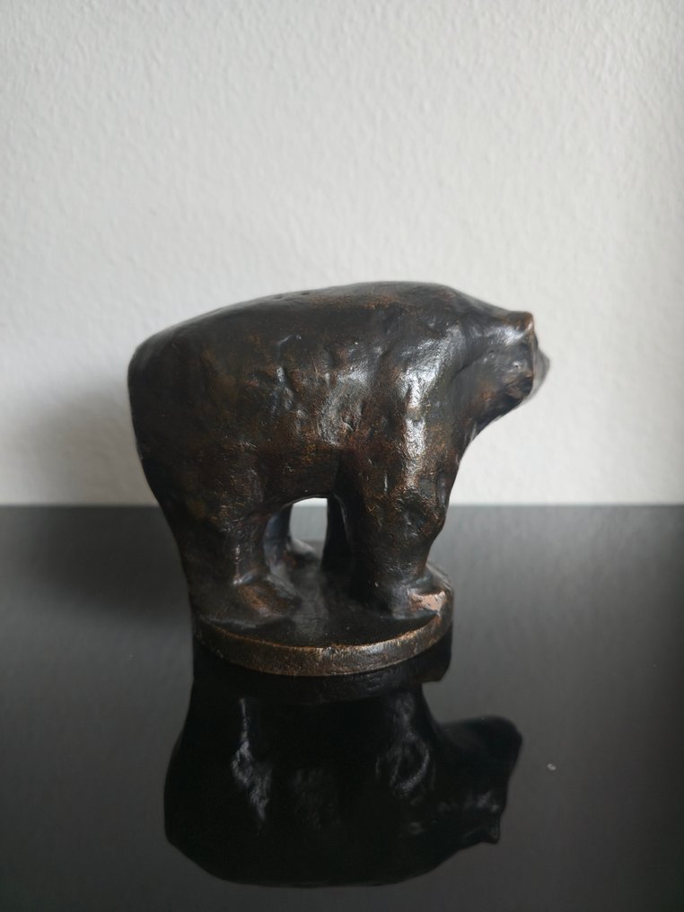 Bär - Rudolf Christian Baisch. - Skulptur - 9.3 cm - Patinierte Bronze #2.1