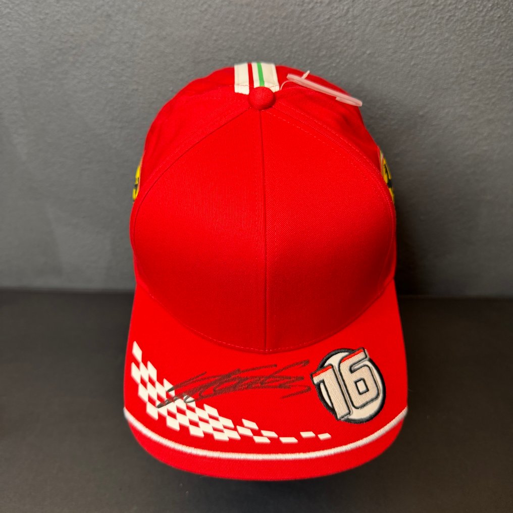 法拉利 - 一级方程式 - 粉丝帽已签名 - Charles Leclerc - 2021 - 团队服装 #1.0