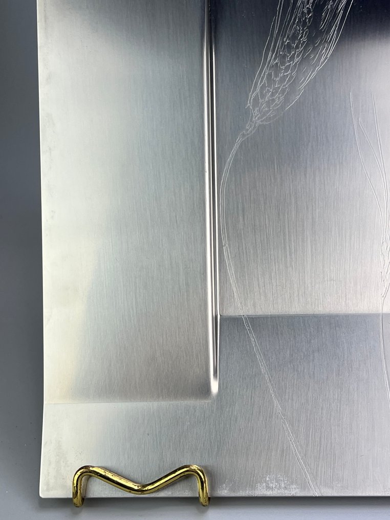 Alessi - Tablett - mod.  7105/S - Stahl - Ich rahme mit Spießen ein. #4.3