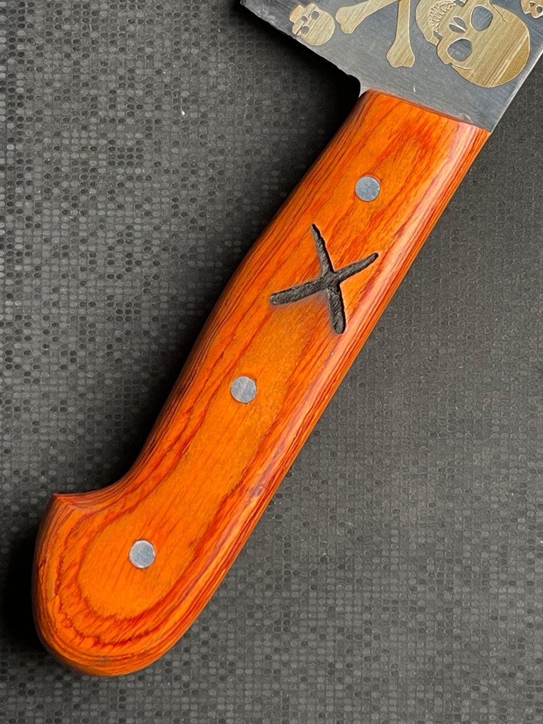 Custom Craft Knife - Bordkniv - Stål, Træ - R280 #2.1