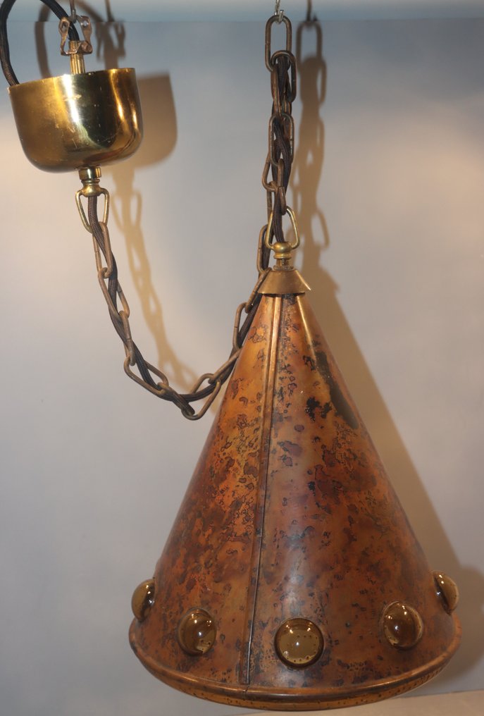 掛燈 - 玻璃, 銅 #4.3