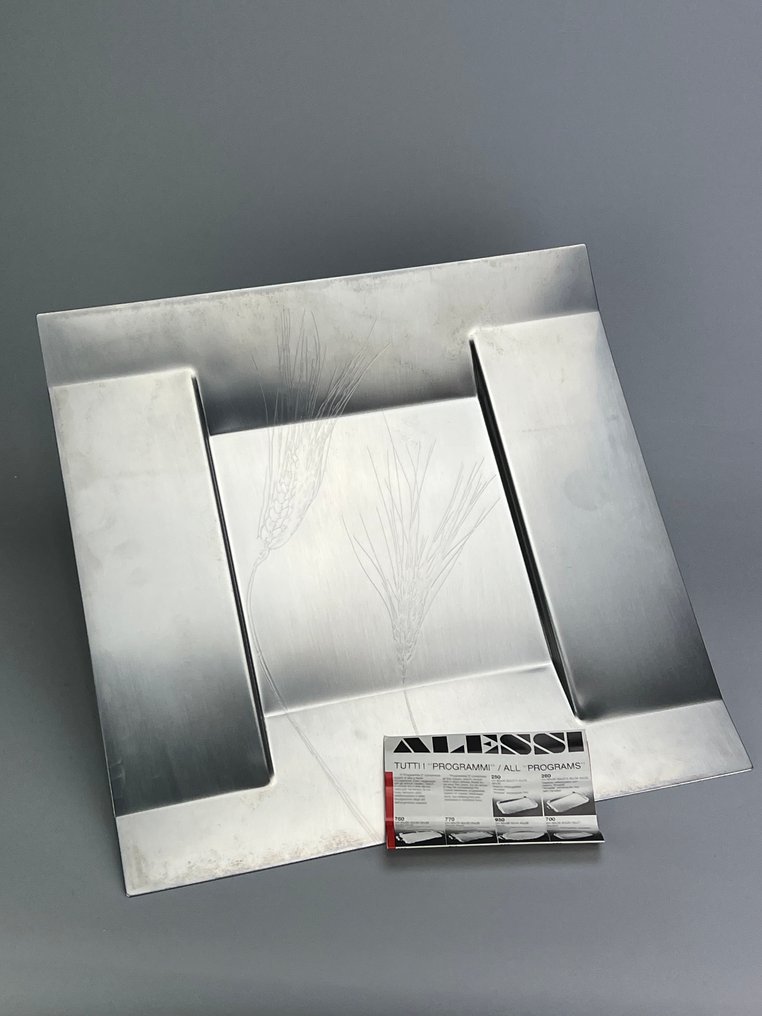 Alessi - Tablett - mod.  7105/S - Stahl - Ich rahme mit Spießen ein. #1.0