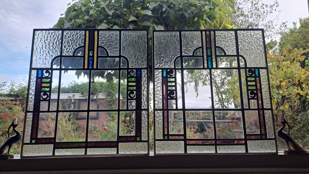 Art Deco Stained glass window (2) - 1920-1930 #1.0