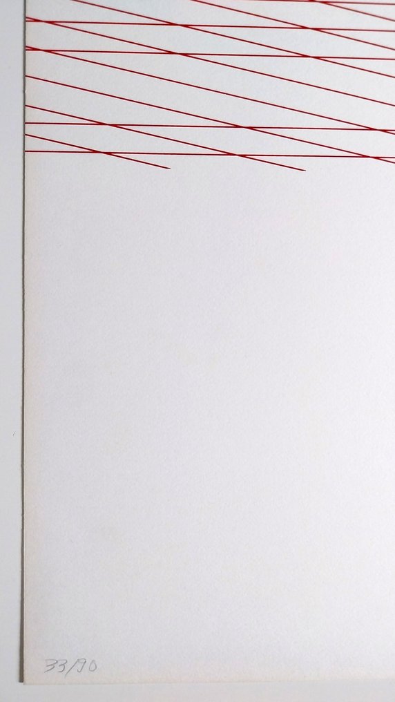 François Morellet (1926-2016) - Original silkscreen - Hand signed & dated, 1975 #2.1