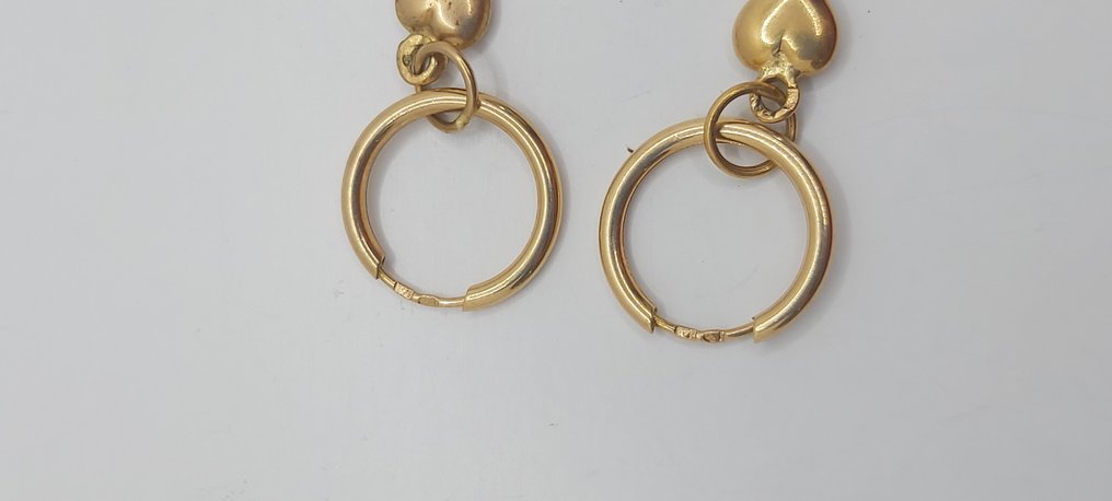 Nincs minimálár - Drop fülbevaló - 19,2 kt. Sárga arany #4.3