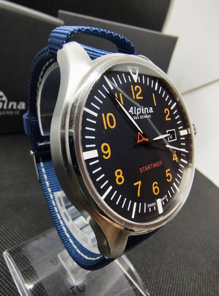 Alpina - Startimer Pilot Quartz Black - No Reserve Price - AL-240N4S6 - Men - 2017 #2.1