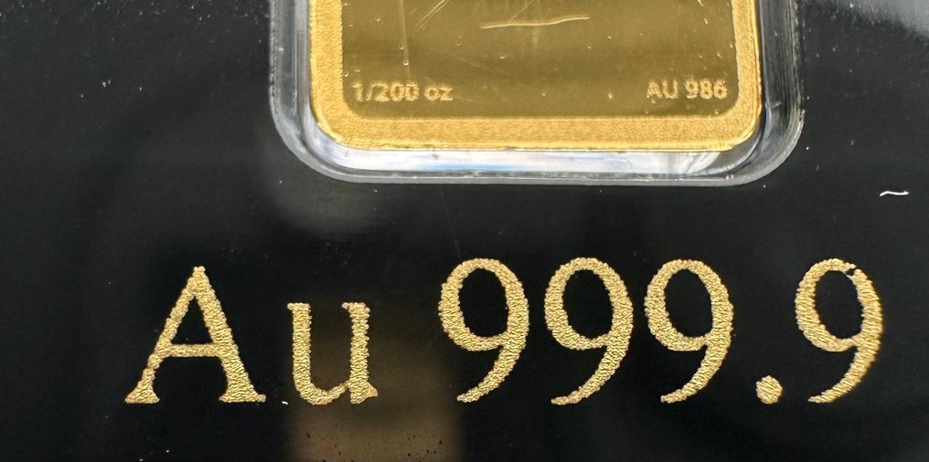 奥地利. Gold bar Andreas Hofer, oro, 1/200 Oz (.999) Proof, edición limitada - Free shipping within Spain (没有保留价) #3.2