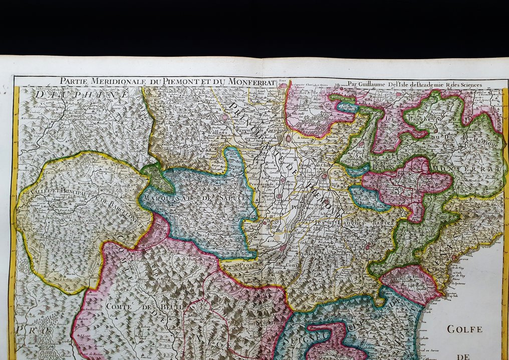 Europe - Northern Italy / Turin / Piedmont / Aosta / Alessandria / Vercelli / Asti / Nice; G. Delisle / Dezauche, 1783 - Carte du Piemont et du Monferrat - 1761-1780 #2.1