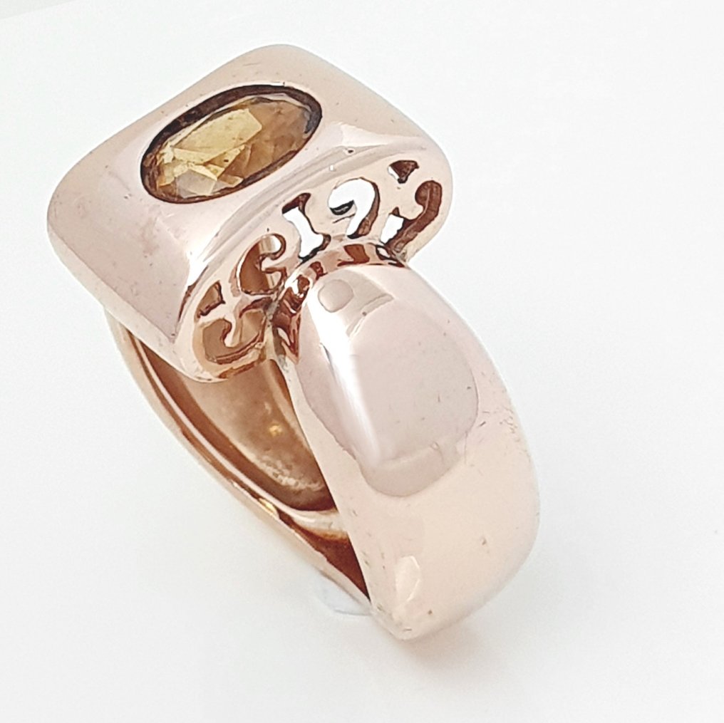 Bague - 18 carats Or rose - 1.20ct. tw. Quartz #1.0