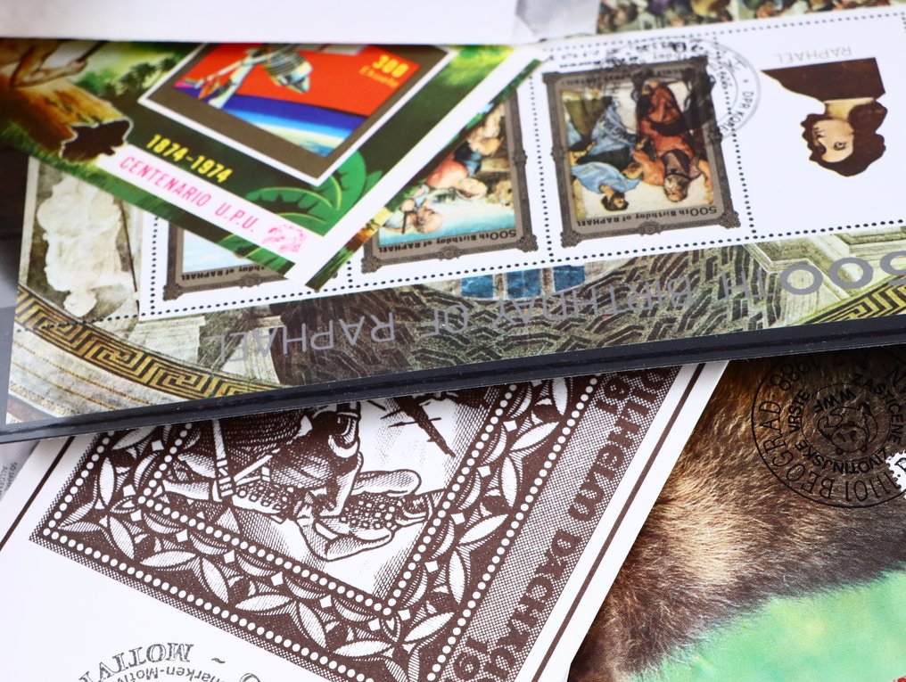 Verden  - Udstillingssamling af frimærker, bl.a. løse frimærker, fdc, småark osv. #3.2