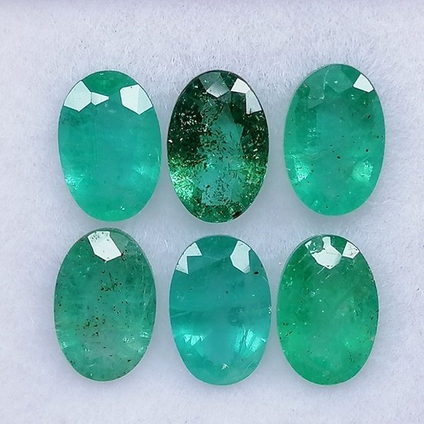 6 pcs Verde Smeraldo - 2.51 ct - Instituto Gemólogico Español (IGE) - Olio Minore #3.2