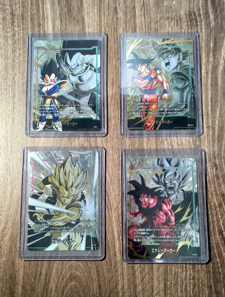 Dragon Ball Fusion World - Lot 4x Gold Energy Marker Card #1.0