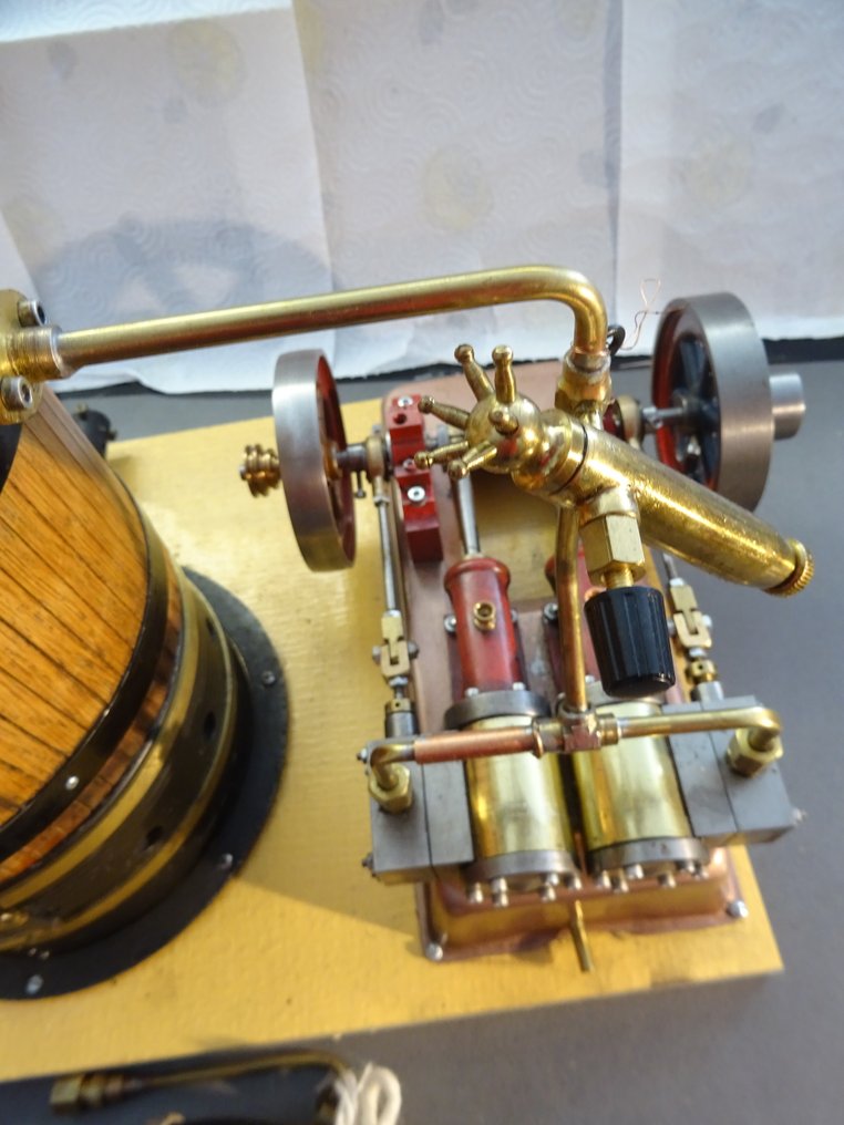 Steam engine - Krick Or Similar - Cast iron, Steel - Krick Victor Model Steam Engine With A Standing Boiler #3.2