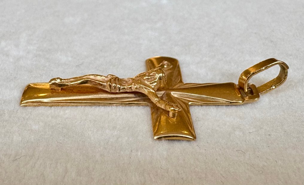 Pendentif en forme de croix - 19,2 carats Or jaune #4.3