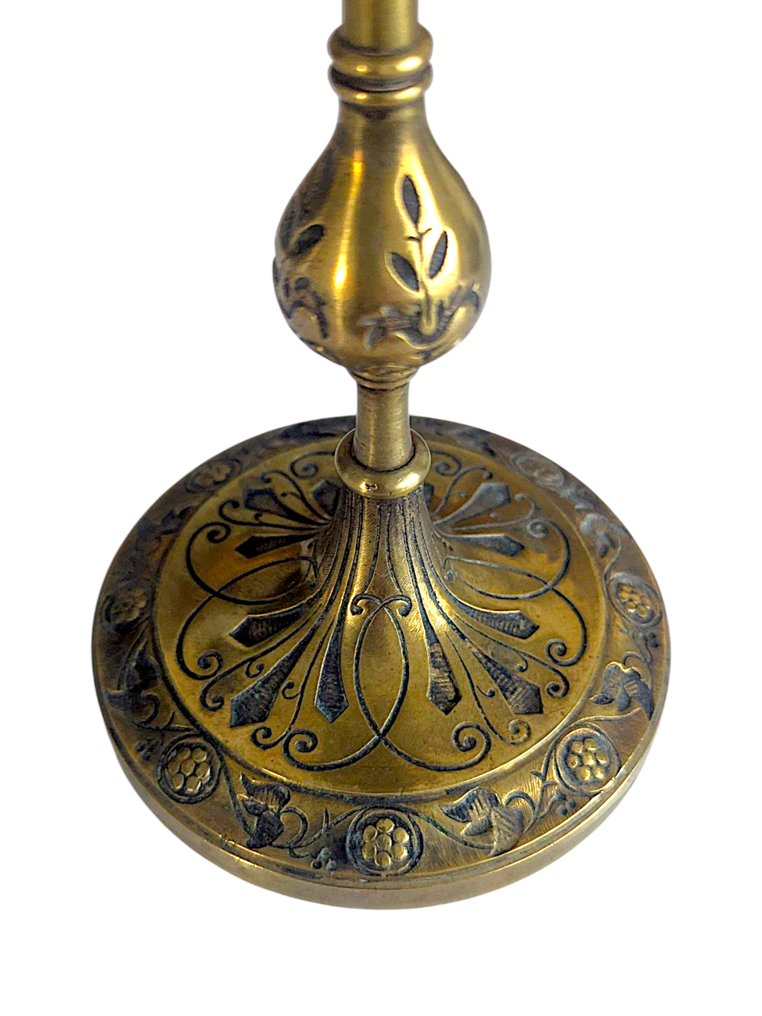 烛台 大约1900年代——法国 - 黄铜色 #3.2