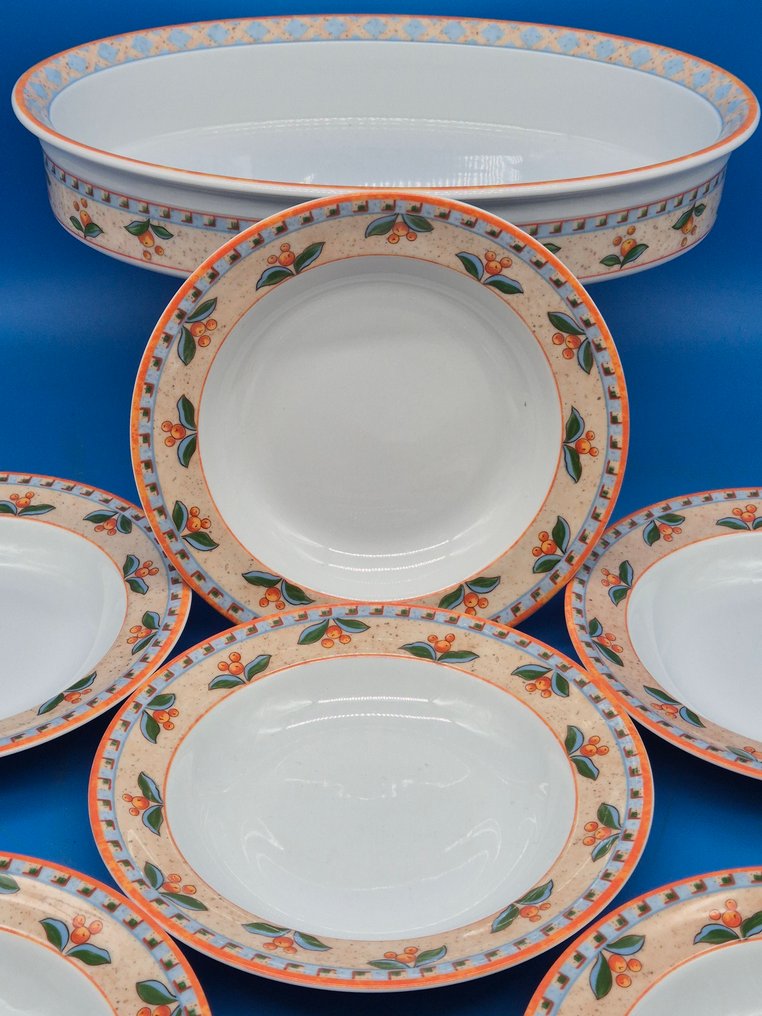 Dinner set - Gallo Design (Villeroy & Boch Group) – „Naranja / Switch 4“ – Porzellan-Servierschale mit 6 - Porcelain #1.0
