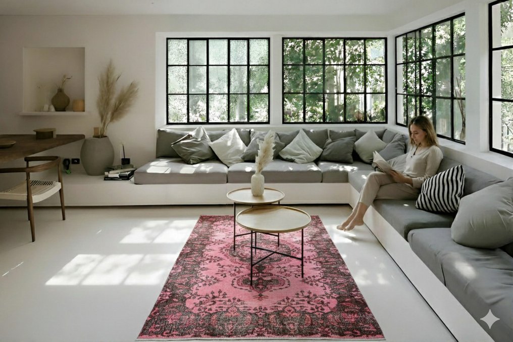 Ροζ vintage - Χαλί - 210 cm - 110 cm - με πιστοποιητικό #2.1