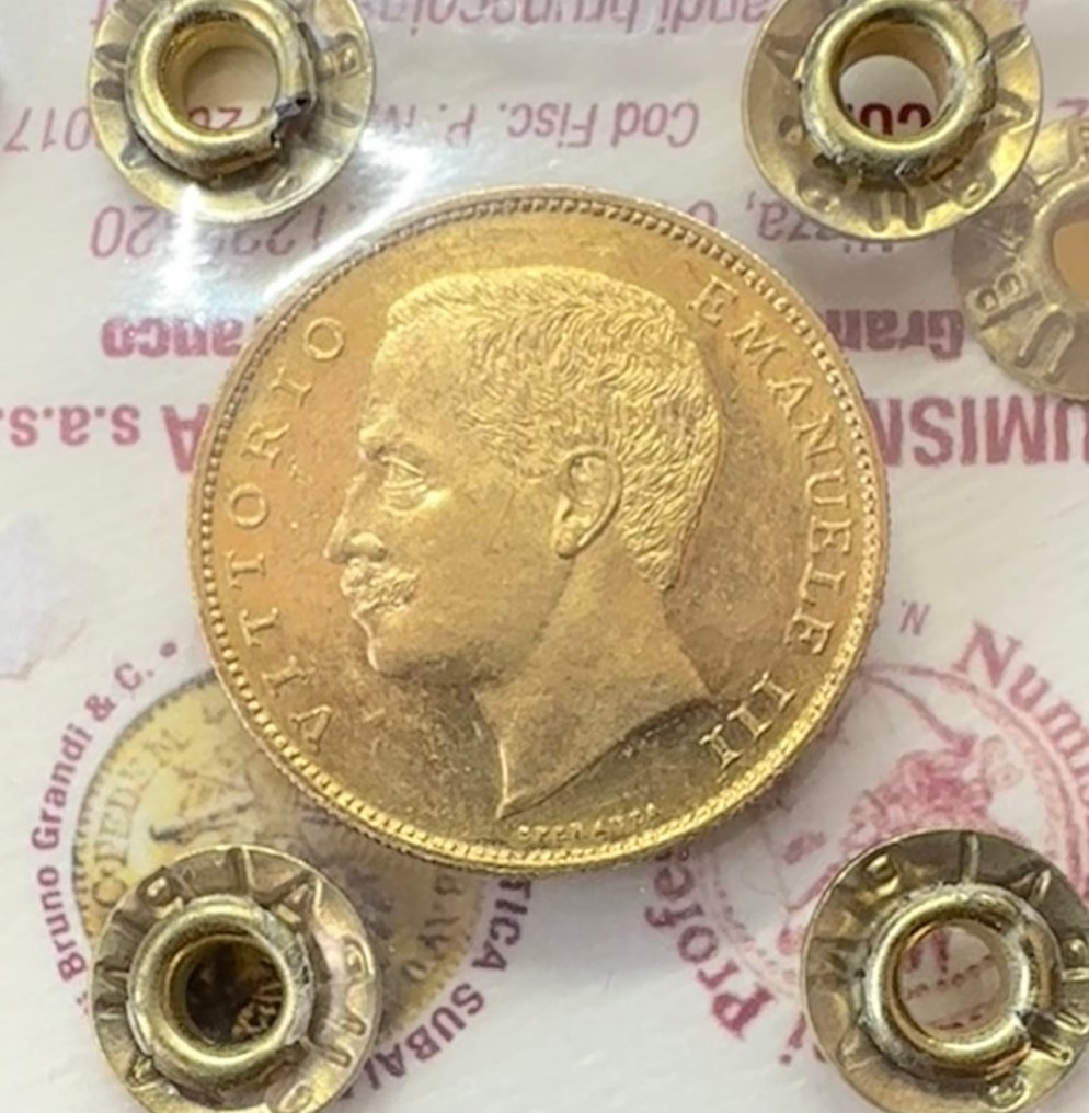 Italy, Kingdom Vittorio Emanuele III. 20 Lire 1905 "Aquila" #BlackFriday&CyberMonday #1.0