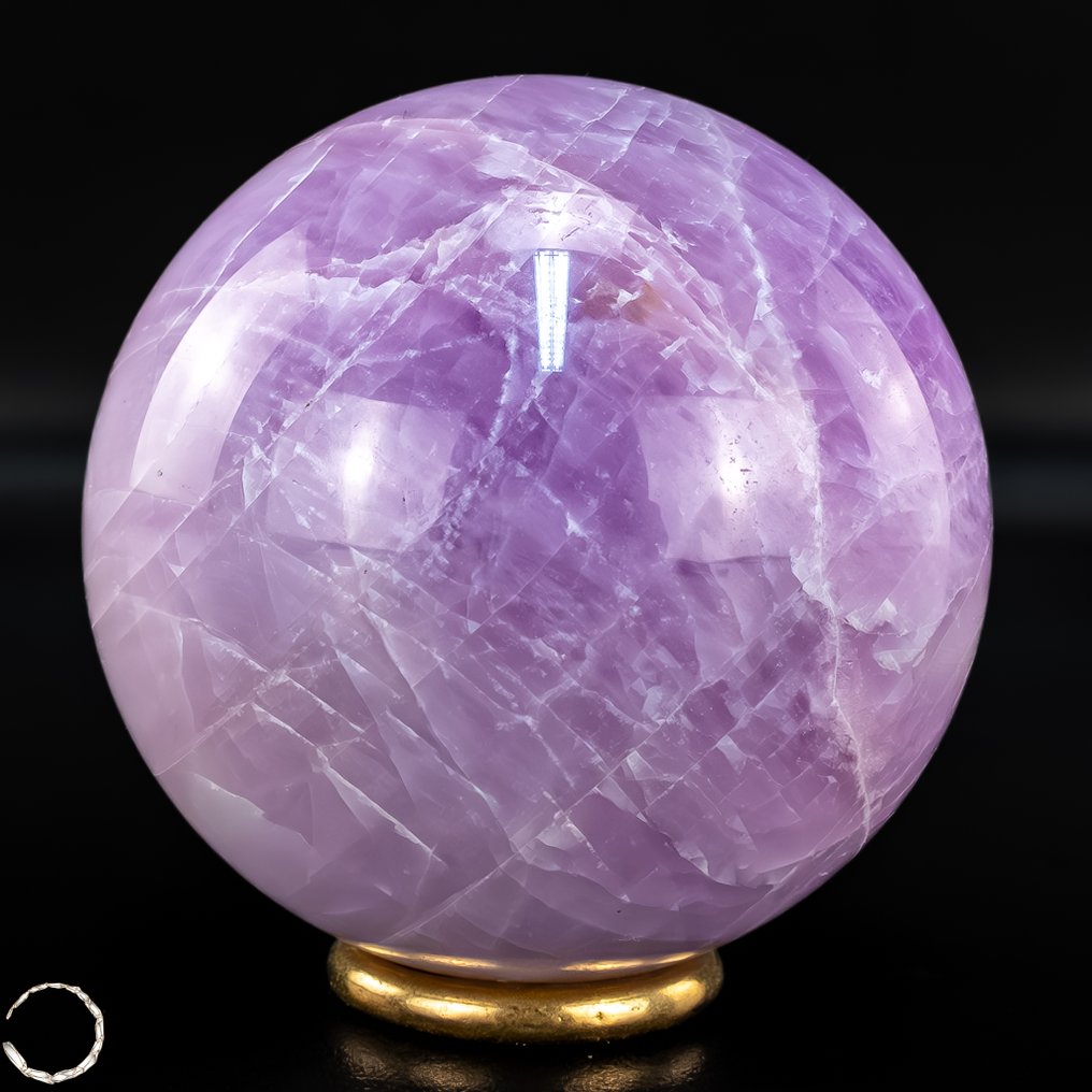 雄伟的孔雀石球，具有迷人的猫眼效应 来自美国的稀有宝石- 372.97 g #3.2