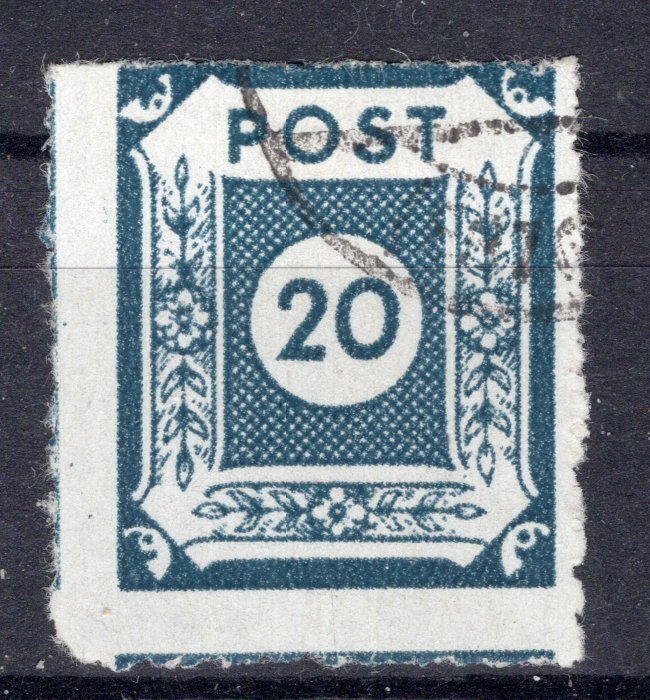 Allied Occupation - Germany (Soviet zone) 1945 - East Saxony separation Seiffen 20 Pf. with certificate - Michel 48 L #1.0