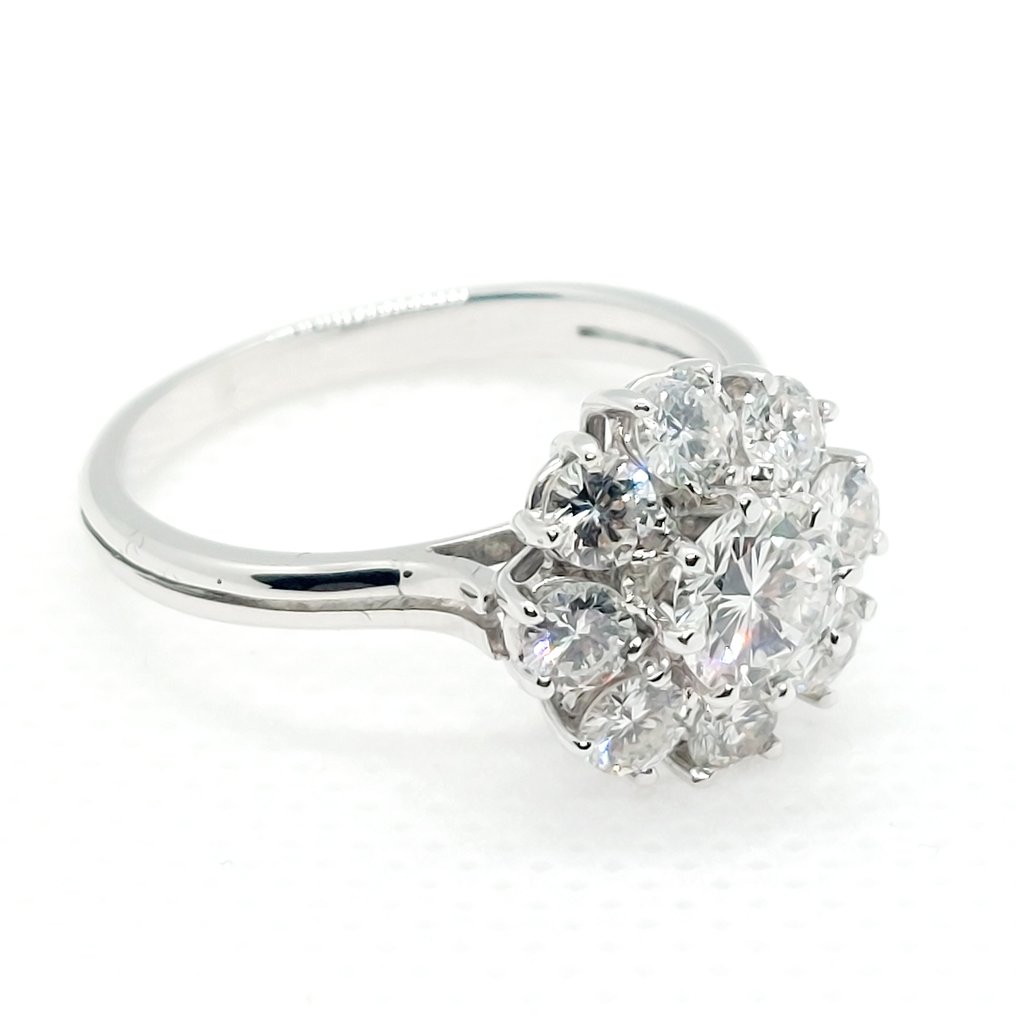 Gyűrű - 18 kt. Fehér arany #2.1