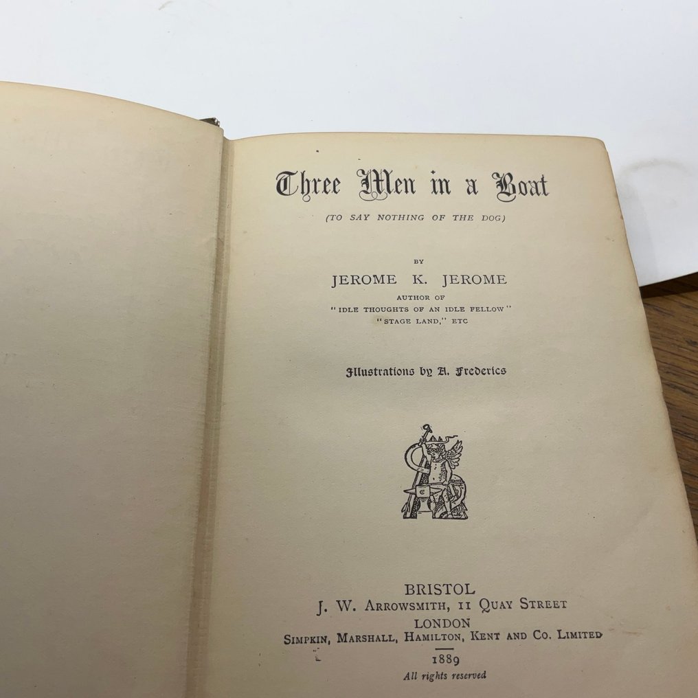 Jerome K. Jerome - Three Men in a Boat - 1889 #1.0