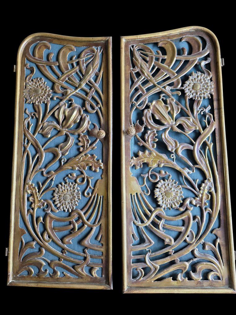 Art Nouveau Door (2) - 1900-1910 - Two Art Nouveau metals #1.0