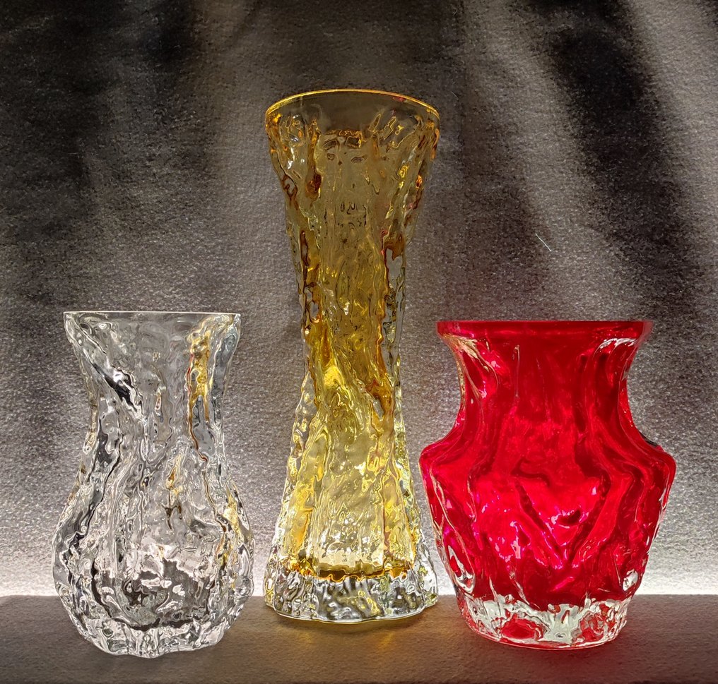 Ingrid Glashütte - Kurt Wokan - Vase (3) - Submerged - Ice glass #1.0