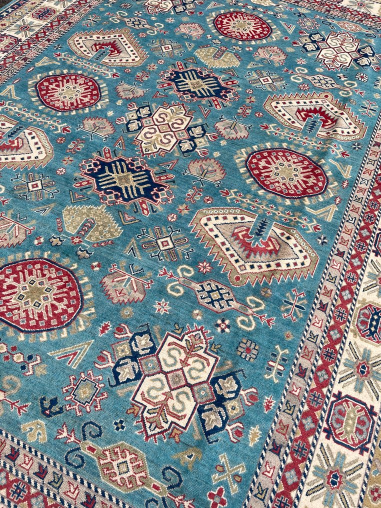 Afghan design carpet - new - unused - hand-knotted - wool - new - Carpet - 368 cm - 268 cm #2.1