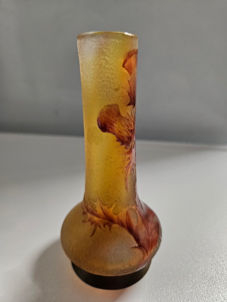 Daum - 花瓶  - 玻璃 - 蓟花装饰 #2.1