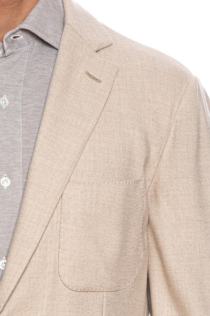 BELVEST RRP 2290€ Beige 100% Cashmere Jacket Blazer - 50 IT - Blazer - New with tags #3.2