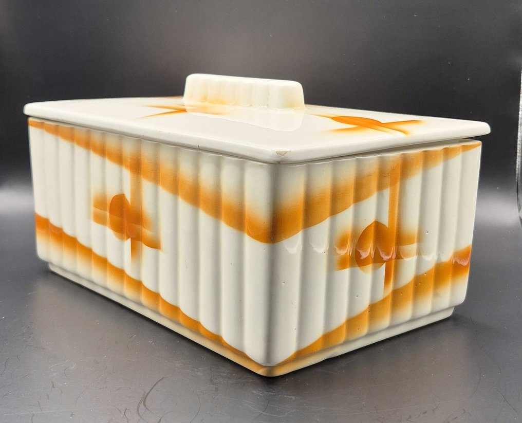 Spritzdekor-Annaburg Steingutfabrik AG Bauhaus - Can - Creamware #2.1