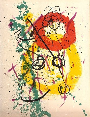 Joan Miro (1893-1983) - Lithographie pour XXe Siècle #1.0