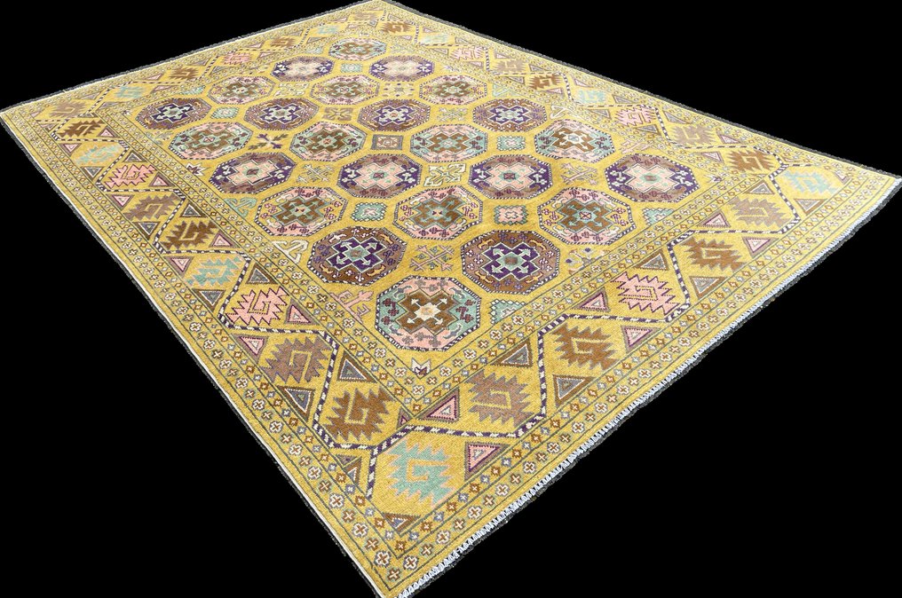 Afghaan Torkaman Design - neu - unbenutzt - handgeknotet - Wolle - neu - Teppich - 296 cm - 202 cm #2.1