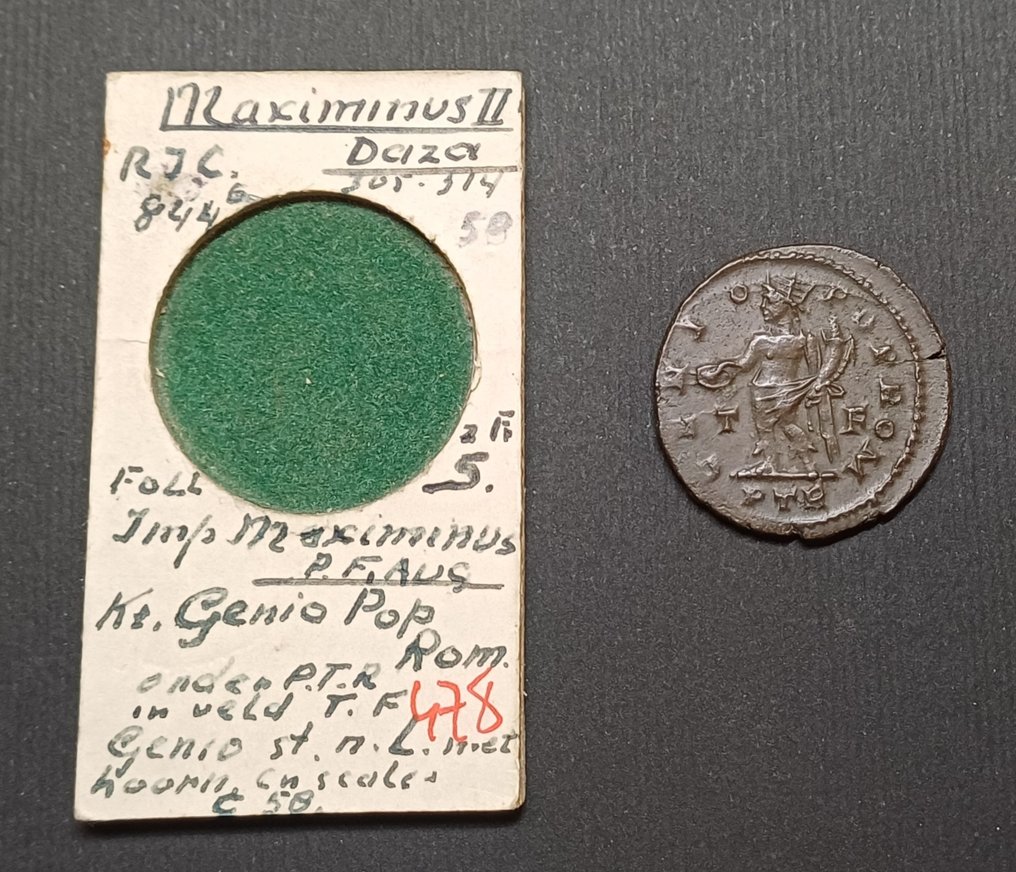 Ρωμαϊκή Αυτοκρατορία. Maximinus II (AD 311-313). Follis Treveri - GENIO POP ROM (χωρίς τιμή ασφαλείας) #1.0