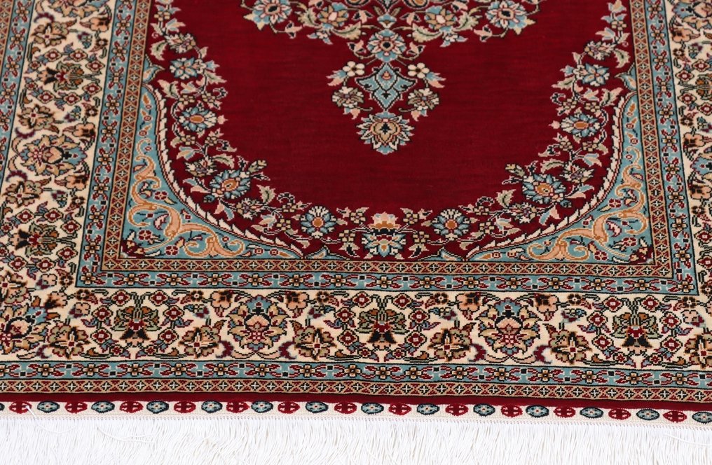 Pure Silk tyrkisk Istanbul-Cinar tæppe med Signature ~1 mio. knuder/m² - Tæppe - 112 cm - 72 cm #4.3