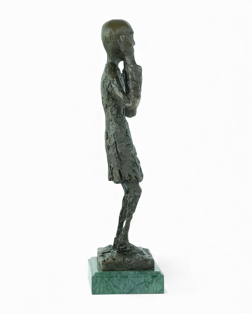 Edvard Munch (1863-1944) - after - Γλυπτό, The Scream - 37 cm - Μπρούντζος, Μάρμαρο #3.2