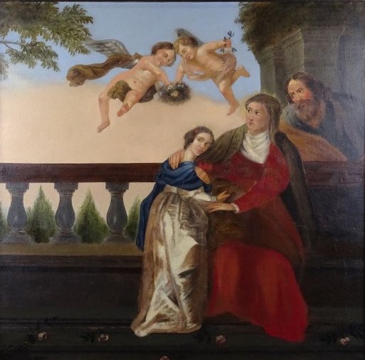 Peter Paul Rubens (1577–1640) D'après - La Sainte Famille et les Anges #1.0